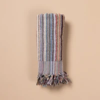 Stripe bath towel face