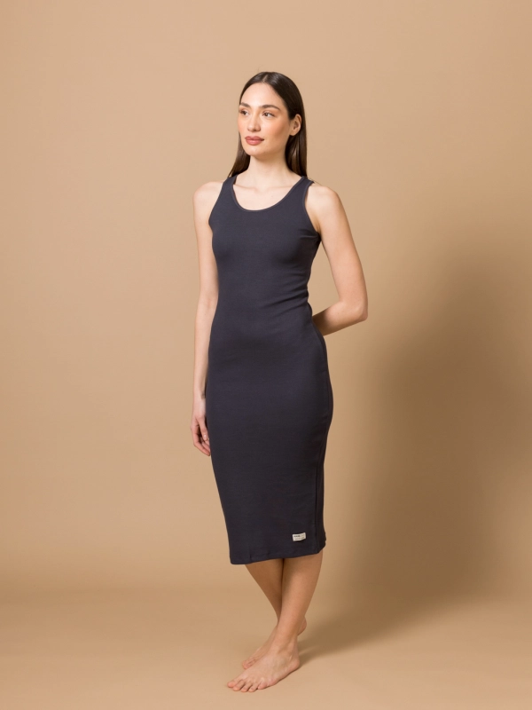 Halterneck dress long