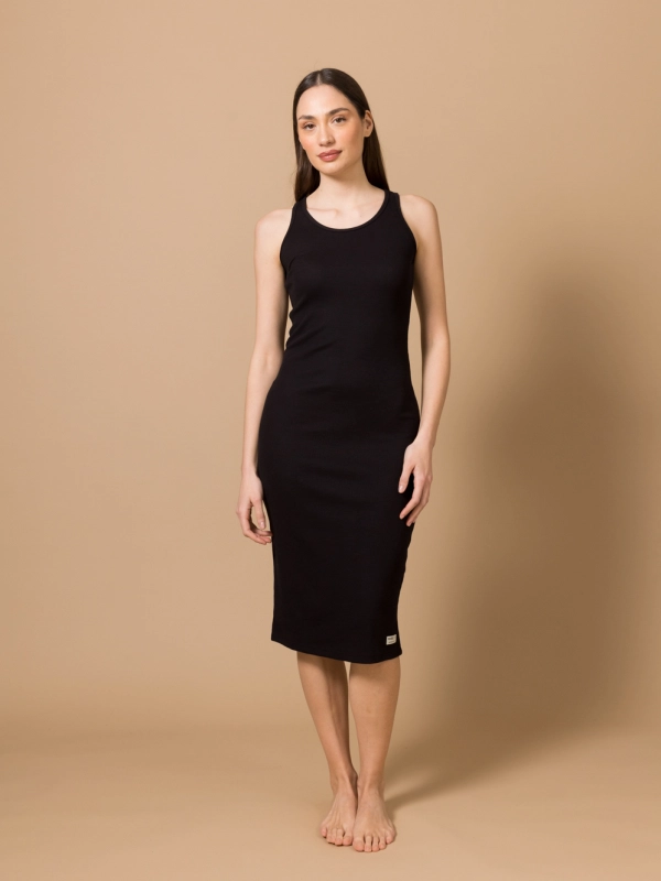 Halterneck dress long