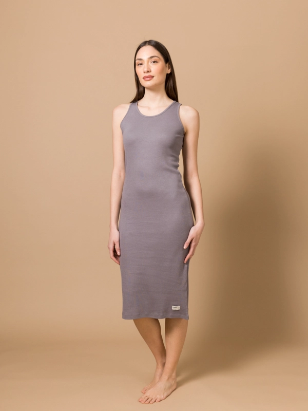 Halterneck dress long