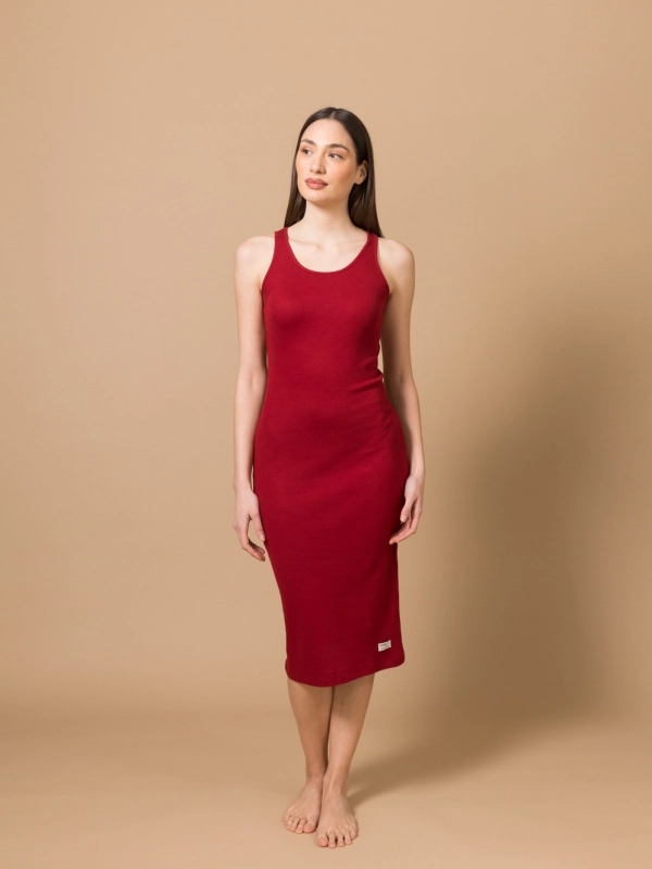 Halterneck dress long