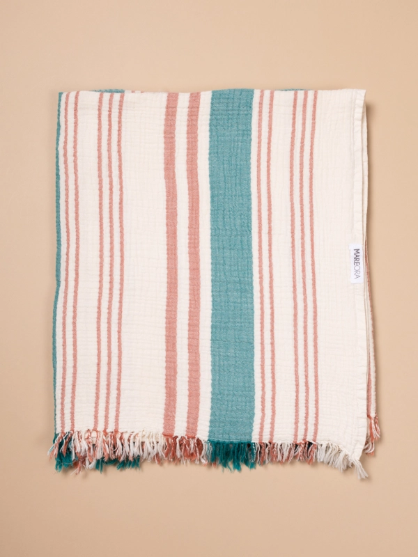 Mousse lines double size pestemal/throw