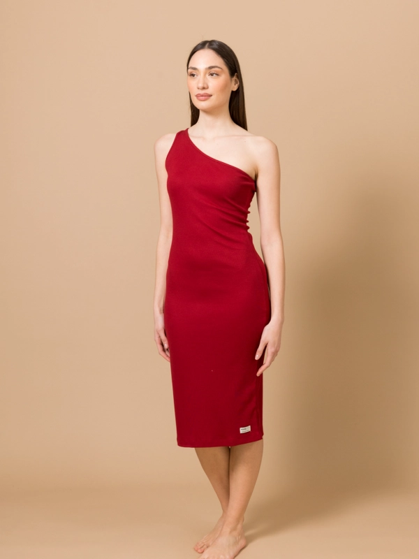 One shoulder dress