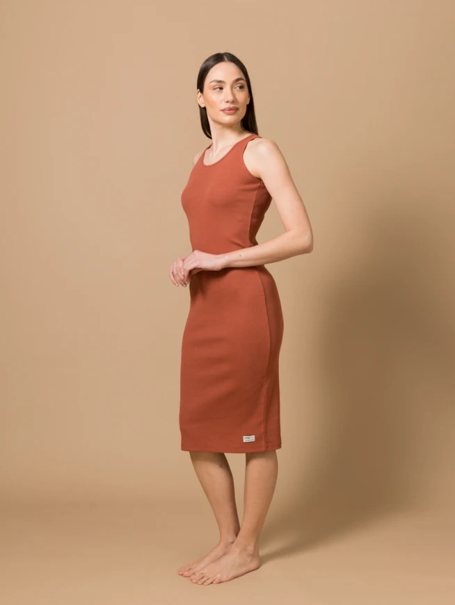 Halterneck dress long