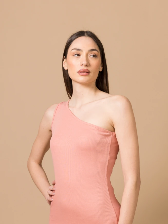 One shoulder dress